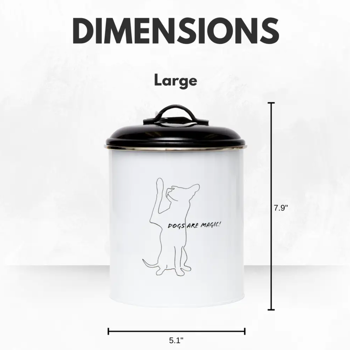 Containers Country Living Set of 3 Pet Treat Storage Canisters – Black & White PL3400S 36 $ Pet Lovers Store American Pet Supplies Stew's Incense