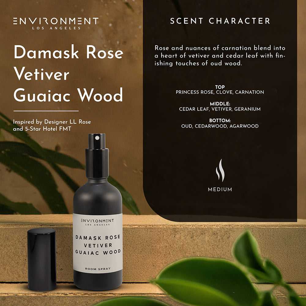 Environment - Room Spray (Hotel Aromatics) Damask Rose | Vetiver | Guaiac Wood Room Spray (Inspired by Le Labo Rose 31® and Fairmont Hotel®) EN-RS-FAIRMONT 38 $ Lava Rock Diffusers Stone Candles Stew's Incense