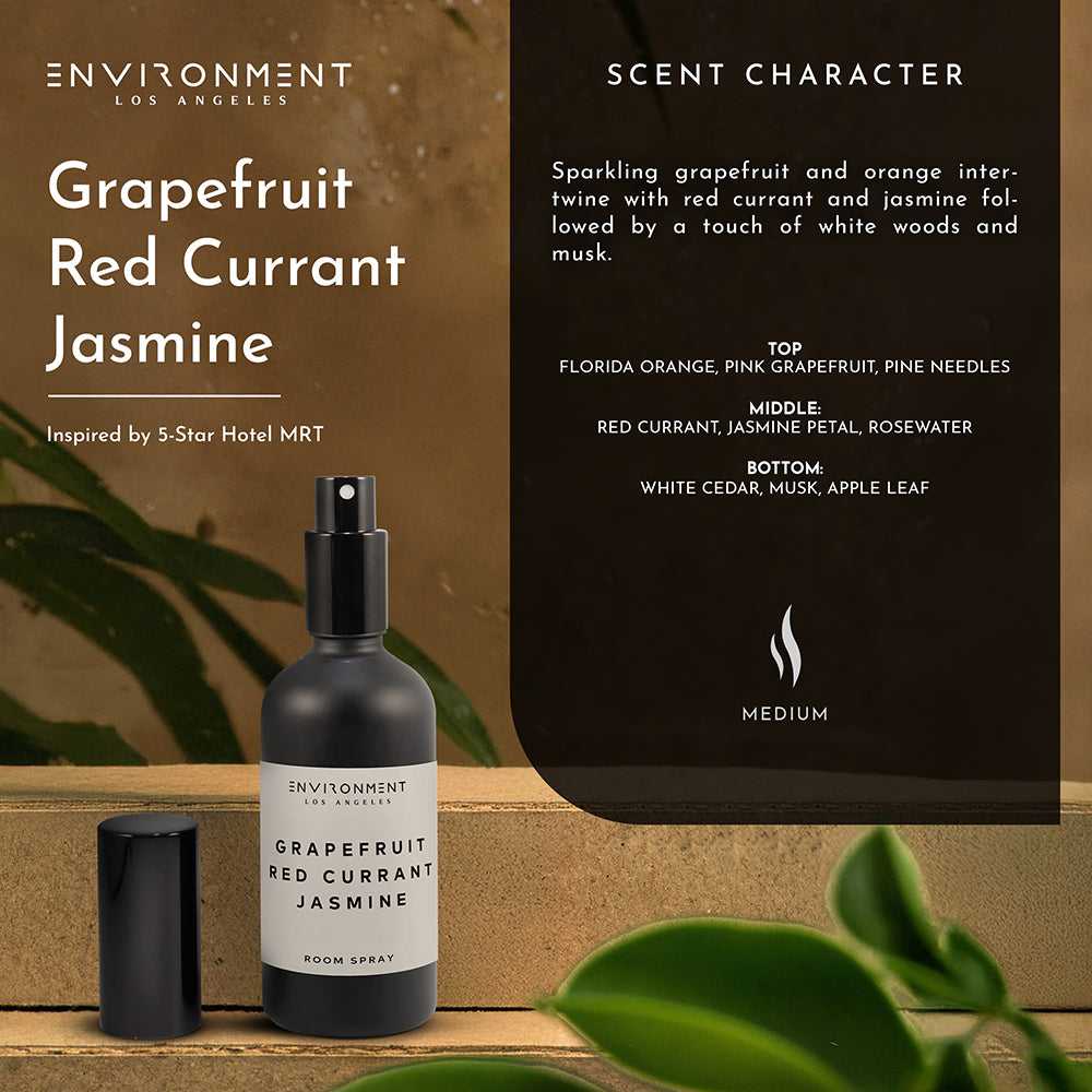 Environment - Room Spray (Hotel Aromatics) Grapefruit | Red Currant | Jasmine Room Spray (Inspired by Marriott Hotel®) EN-RS-MARRIOT 38 $ Lava Rock Diffusers Stone Candles Stew's Incense