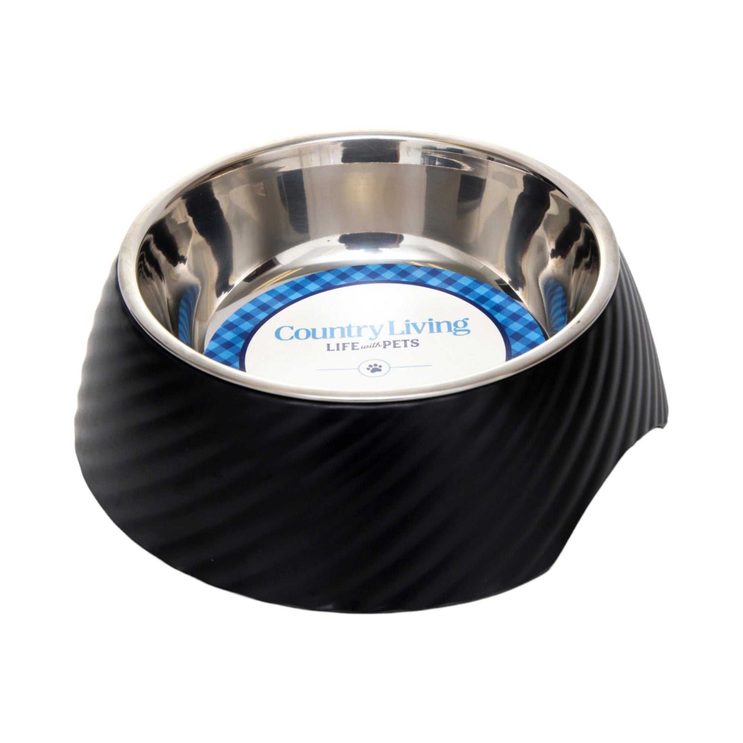 Bowl Country Living Set of 2 Round Twill Melamine Dog Bowls with Removable Stainless Steel Inserts – Black MLB001 24 $ Pet Lovers Store American Pet Supplies Stew's Incense