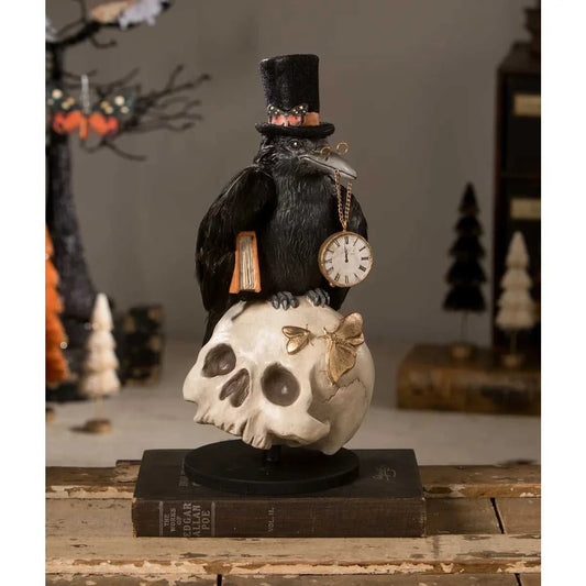 Seasonal Decor, Halloween Midnight Crow On Skull by Bethany Lowe Designs TD2226 199 $ Shop All Quirks! Stew's Incense