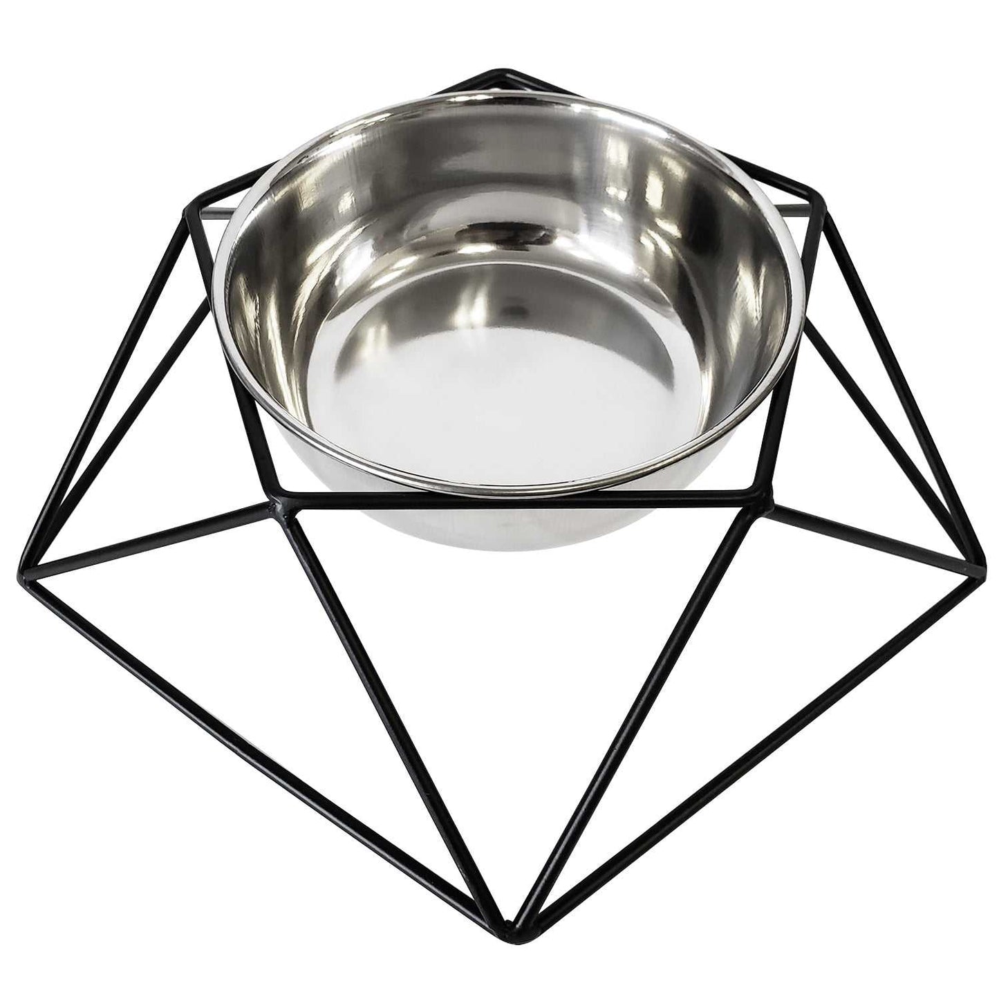 Elevated Feeders Country Living Elevated Single Dog Bowl Feeder – Geometric Design with Removable Stainless Steel Bowl EFDSS8 18 $ Pet Lovers Store American Pet Supplies Stew's Incense
