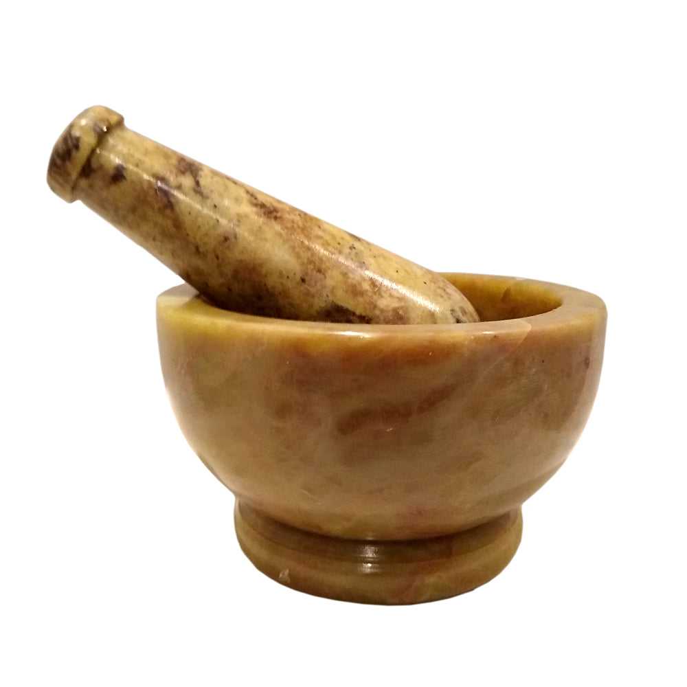 Mortar & Pestle Soapstone Mortar & Pestle 4" 17480 11 $ The Witches Sage LLC Stew's Incense