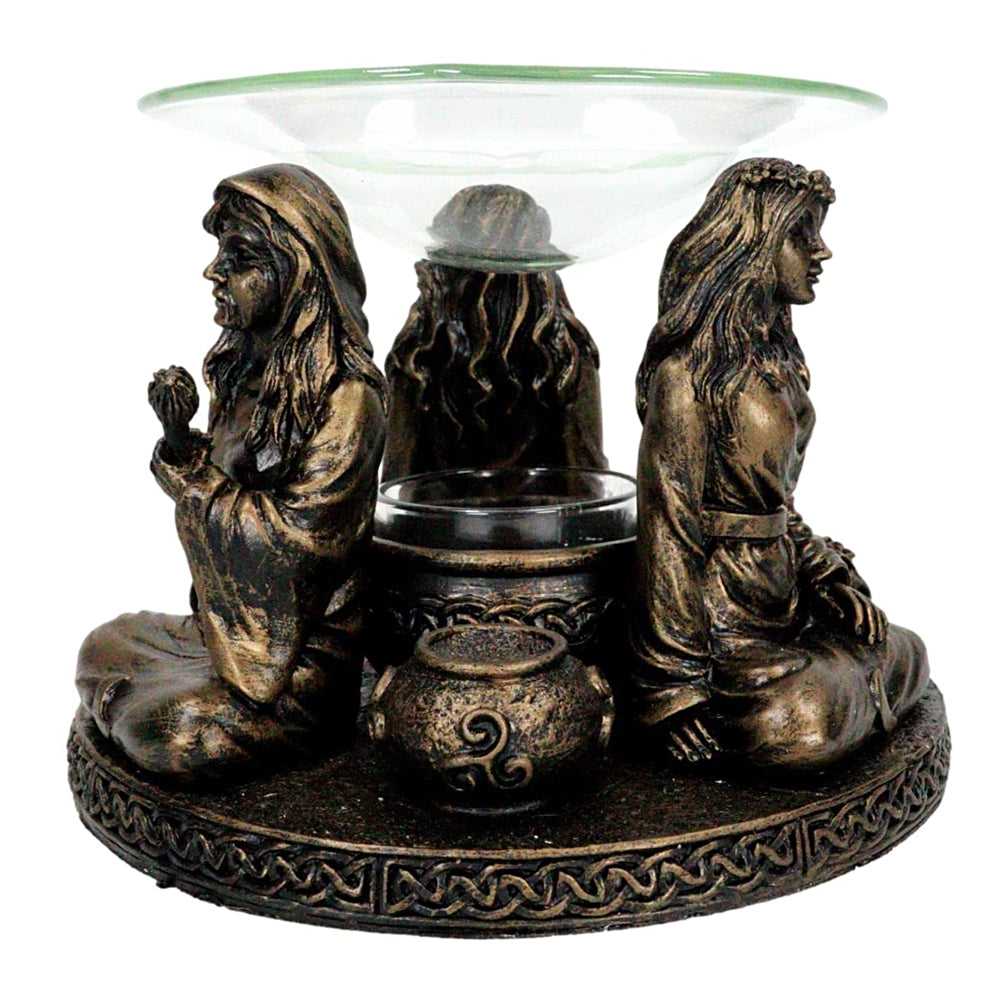 Oil Burner Mother Maiden Crone Oil Burner 14609 33 $ Shop All The Witches Sage LLC Stew's Incense
