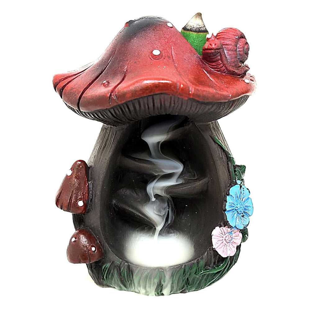 Incense Burner Mushroom Backflow Cone Incense Burner #2 BFL-07 12 $ Shop All The Witches Sage LLC Stew's Incense