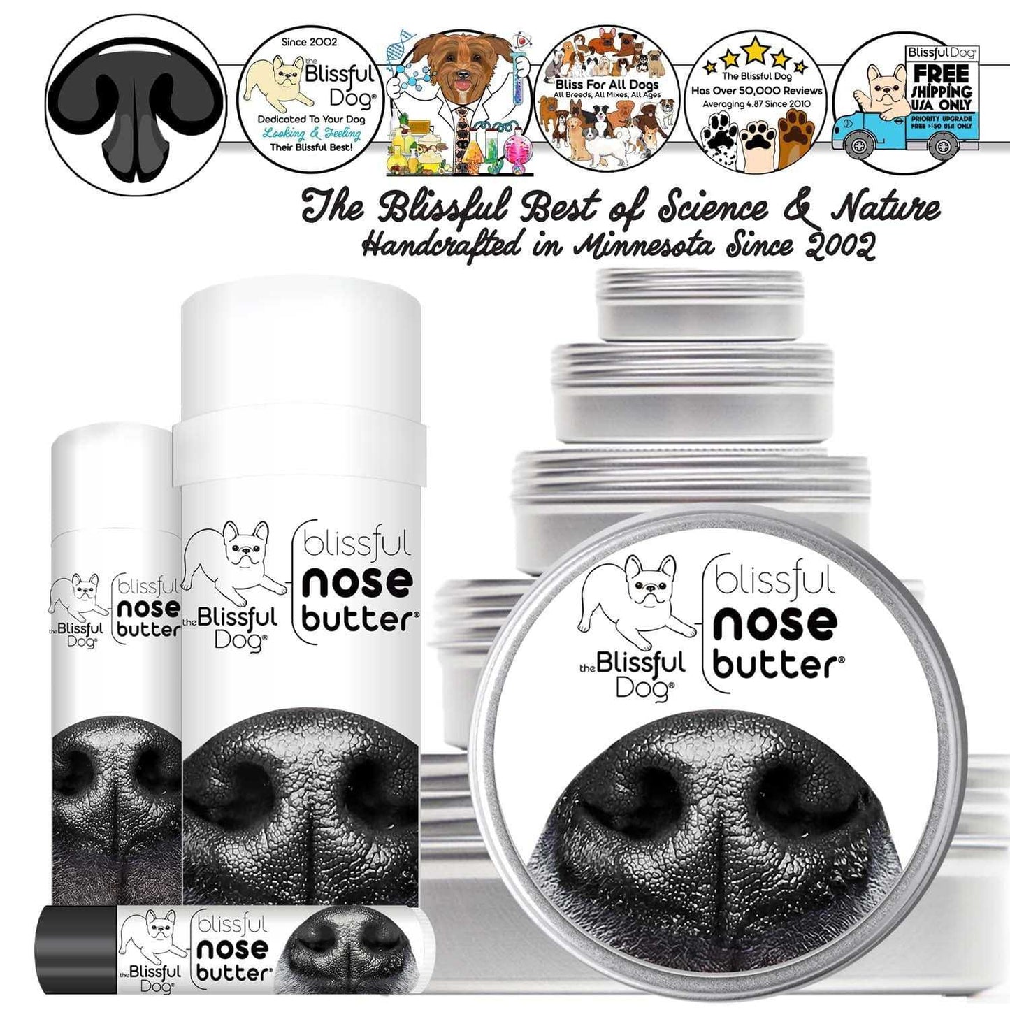 NOSE BUTTER® 1 Dog Nose Butter For All Dogs sku-15298122307 11 $ Pet Lovers Store The Blissful Dog Stew's Incense