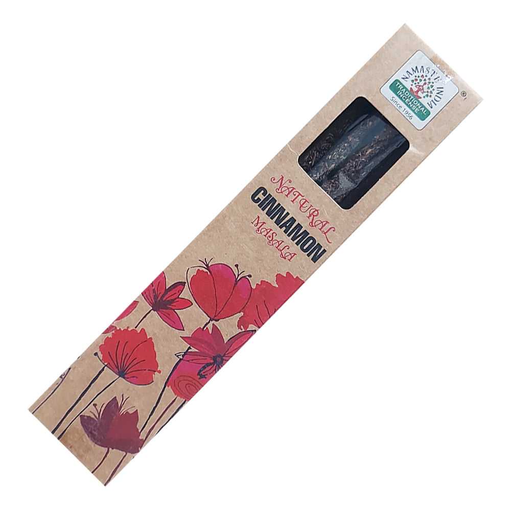 Incense Namaste India Natural Smudge Incense Sticks - Cinnamon INI-NAT-CINNAMON 1 $ The Witches Sage LLC Stew's Incense