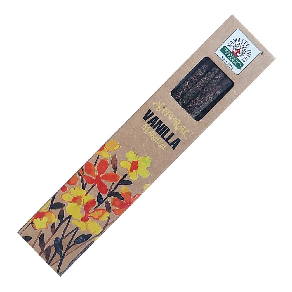Incense Namaste India Natural Smudge Incense Sticks - Vanilla INI-NAT-VANILLA 1 $ The Witches Sage LLC Stew's Incense