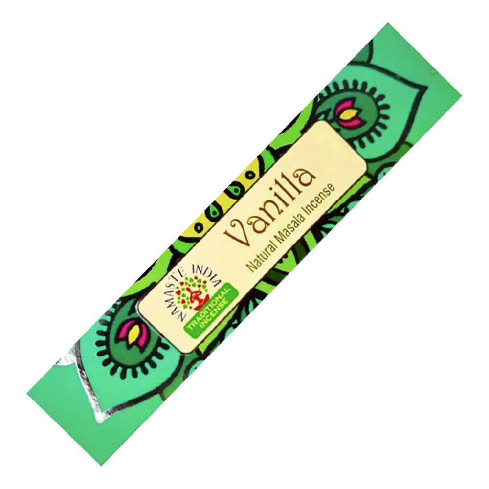 Incense Namaste India Natural Masala Incense Sticks - Vanilla INI-VANILLA 1 $ Shop All The Witches Sage LLC Stew's Incense