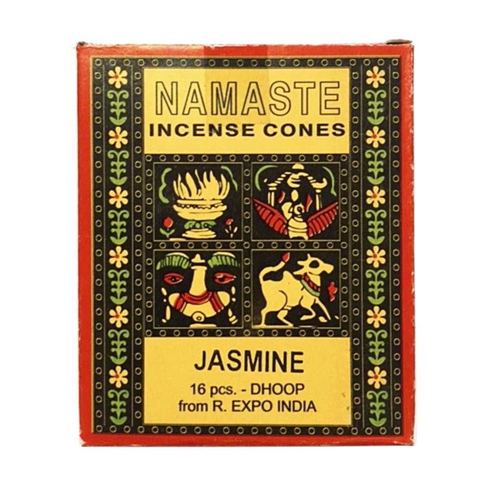 Incense Namaste Incense Cones - Jasmine NAMC-JAS 2 $ The Witches Sage LLC Stew's Incense