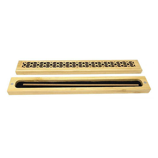 Incense Burner Natural Finish Wood Incense Box Burner - Medium IMB-01 5 $ Shop All The Witches Sage LLC Stew's Incense