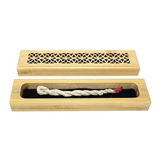 Incense Burner Natural Finish Wood Incense Box Burner - Small IMB-04 4 $ Shop All The Witches Sage LLC Stew's Incense