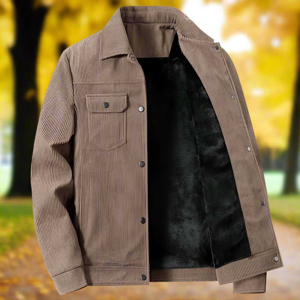 Men Jackets Mens Corduroy Jacket With Short Inner Faux Fur Lining ONFYMS250808E5F4-KHK-XS 119 $ Shop All Onetify Stew's Incense