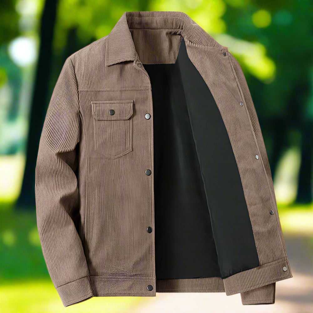 Men Jackets Mens Corduroy Jacket With Short Inner Faux Fur Lining ONFYMS250808E5F4-KHK-XS 119 $ Shop All Onetify Stew's Incense