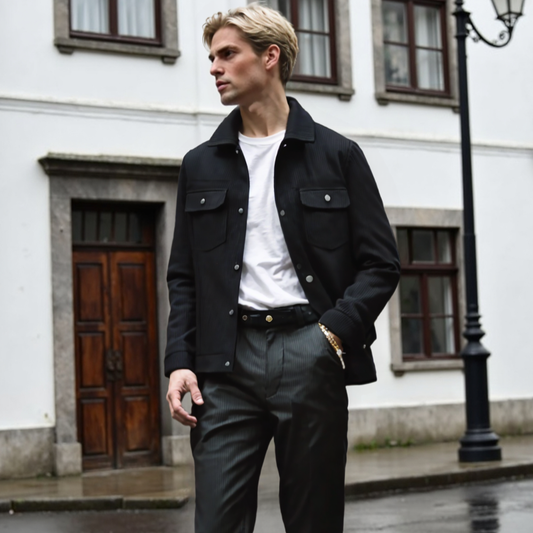 Men Jackets Mens Corduroy Jacket With Short Inner Faux Fur Lining ONFYMS250808E5F4-KHK-XS 119 $ Shop All Onetify Stew's Incense