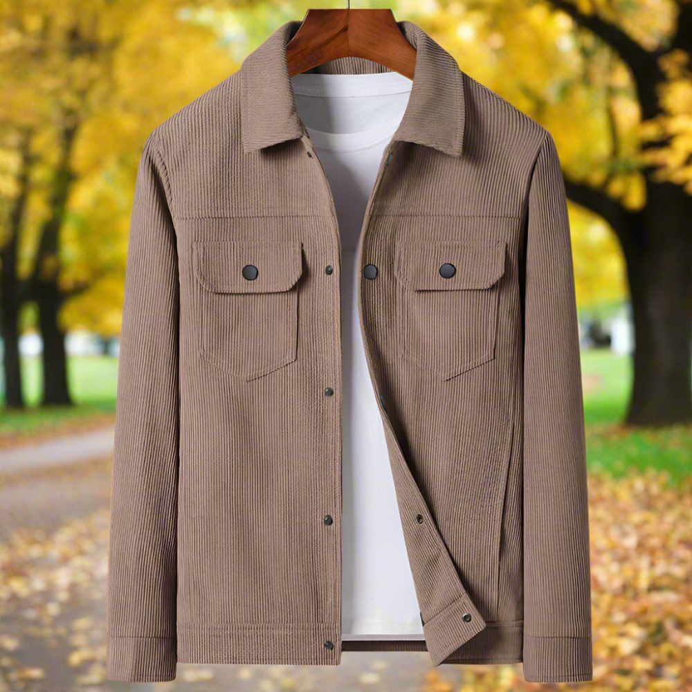 Men Jackets Mens Corduroy Jacket With Short Inner Faux Fur Lining ONFYMS250808E5F4-KHK-XS 119 $ Shop All Onetify Stew's Incense