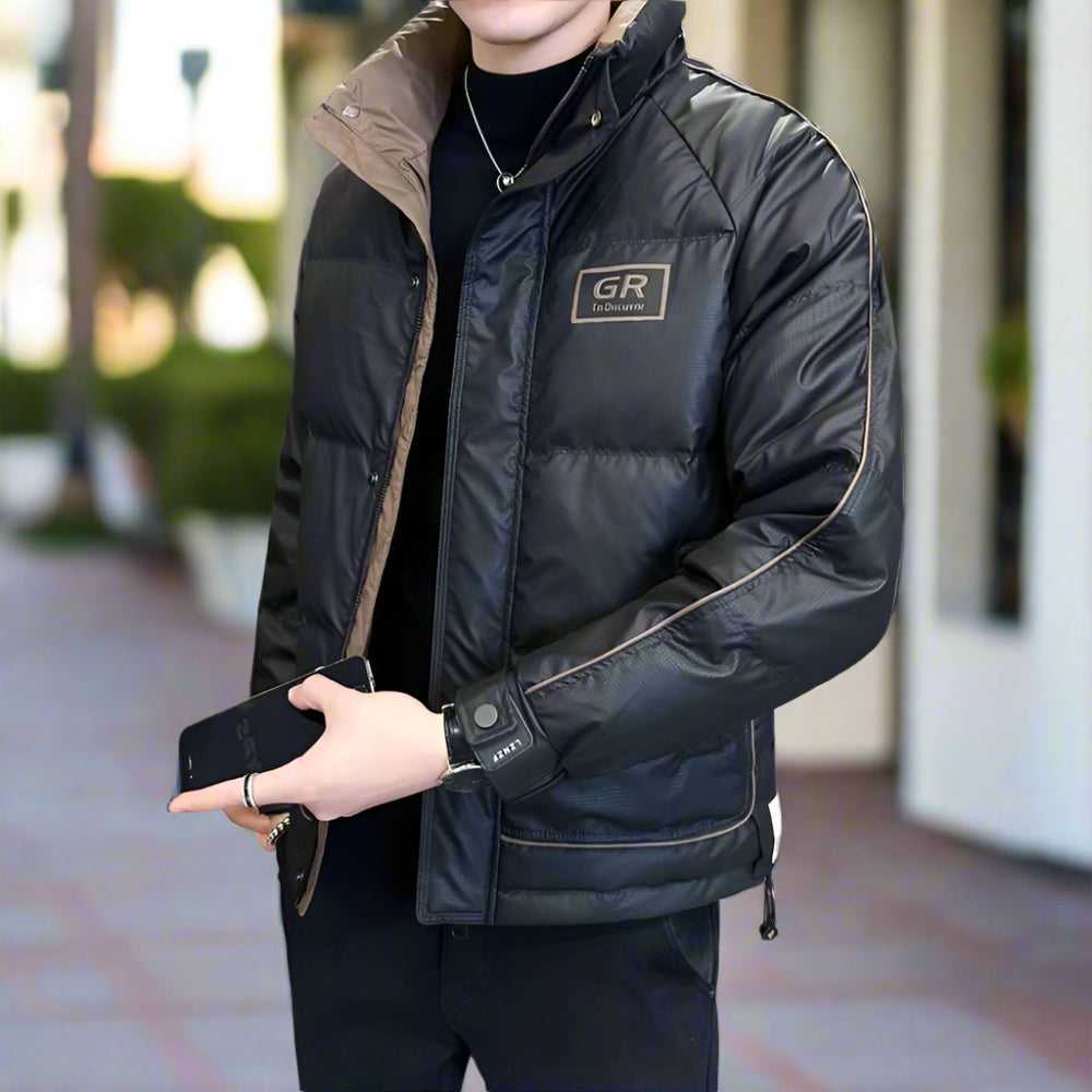 Men Jackets Mens High Collar Zipper Puffy Jacket ONFYMS250808J1K2-KHK-XS 119 $ Shop All Onetify Stew's Incense