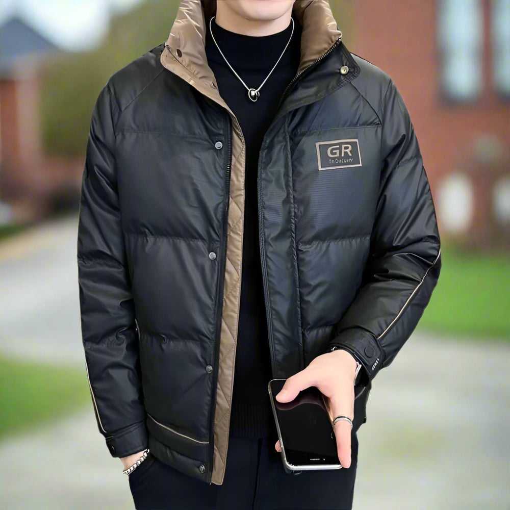 Men Jackets Mens High Collar Zipper Puffy Jacket ONFYMS250808J1K2-KHK-XS 119 $ Shop All Onetify Stew's Incense