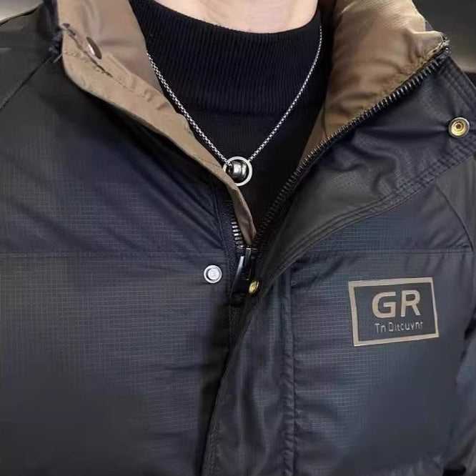 Men Jackets Mens High Collar Zipper Puffy Jacket ONFYMS250808J1K2-KHK-XS 119 $ Shop All Onetify Stew's Incense