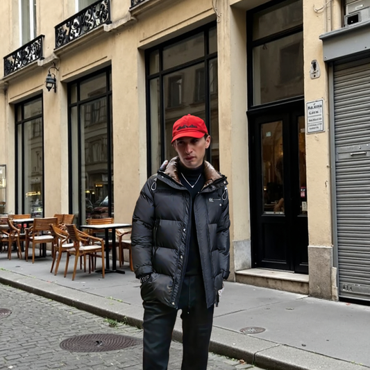 Men Coats Mens Hooded Zipper Puffy Jacket With Pockets ONFYMS250808L3M4-BRN-S 136 $ Onetify Stew's Incense