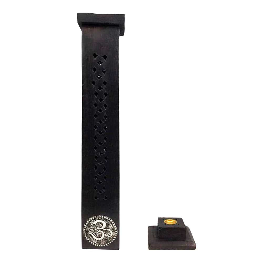 Incense Burner Carved Wooden Om Tower Incense Burner 807O 9 $ The Witches Sage LLC Stew's Incense