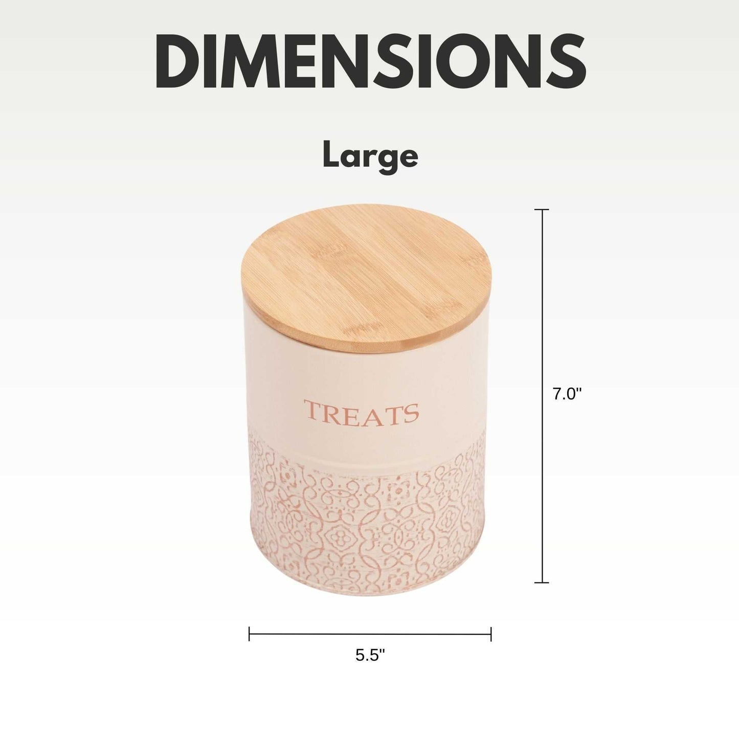 Treat Jar Country Living Dog Treat Canisters - Set of 2 Carbon Steel Jars with Bamboo Lids – White Swan PL3200S 36 $ Pet Lovers Store American Pet Supplies Stew's Incense