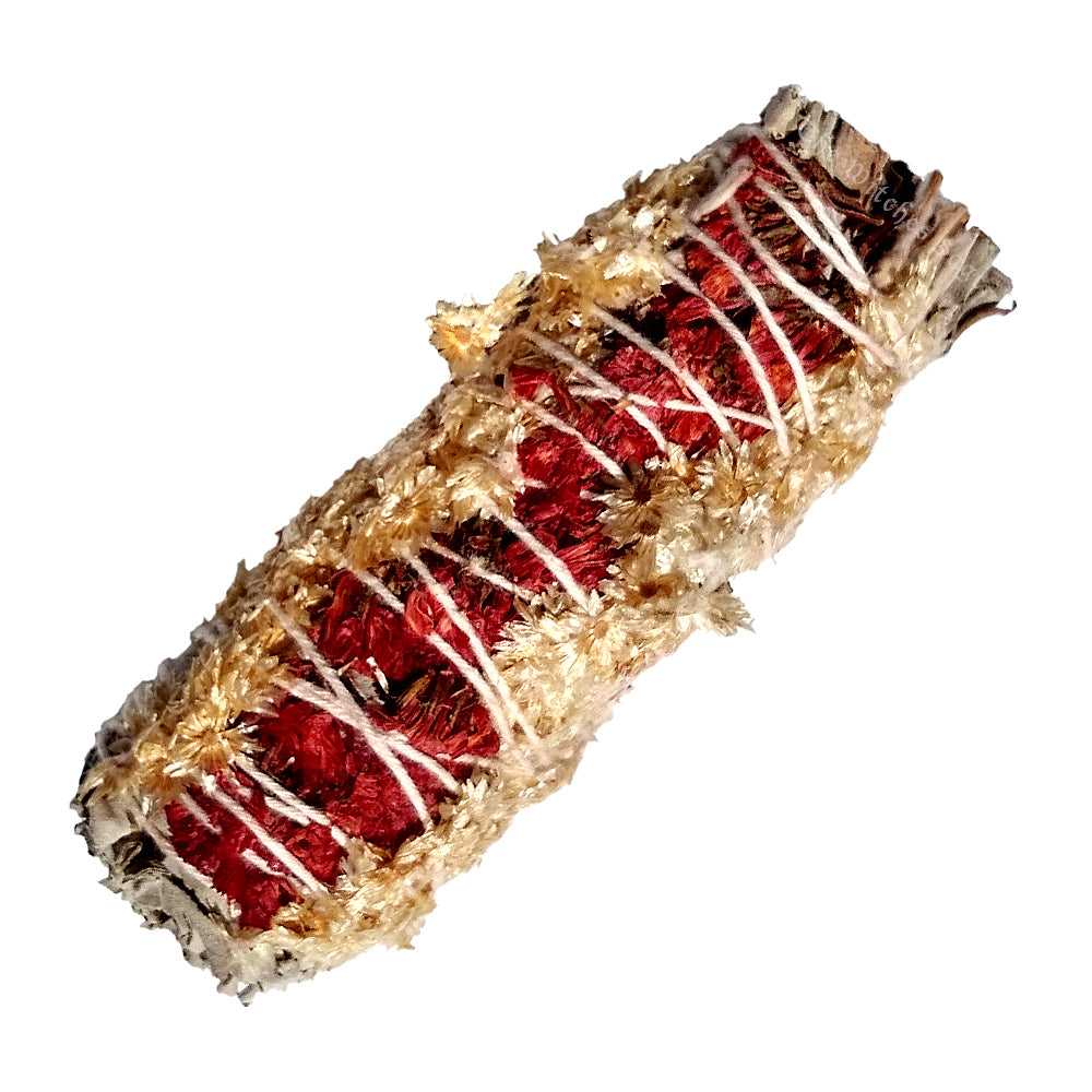 smudge sticks White Sage with Panacium & Red Satice Smudge Stick 3-4" N05 4 $ Shop All The Witches Sage LLC Stew's Incense