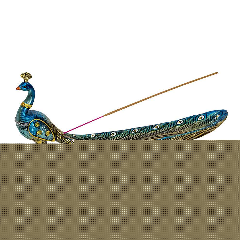 Incense Burner Peacock Polyresin Incense Holder 89684 21 $ Shop All The Witches Sage LLC Stew's Incense