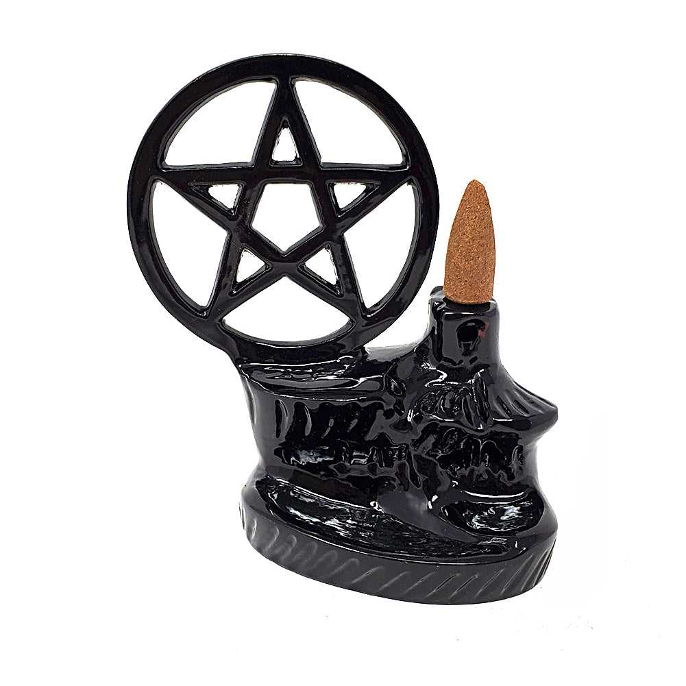 Incense Burner Pentagram Backflow Cone Burner BFL-11 15 $ Shop All The Witches Sage LLC Stew's Incense