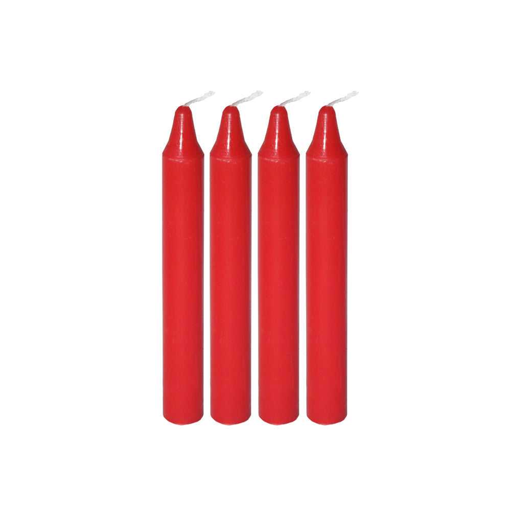 Candle Mini Ritual Candle - Red (Set of 4) 81530 (CDL4) 2 $ Shop All The Witches Sage LLC Stew's Incense