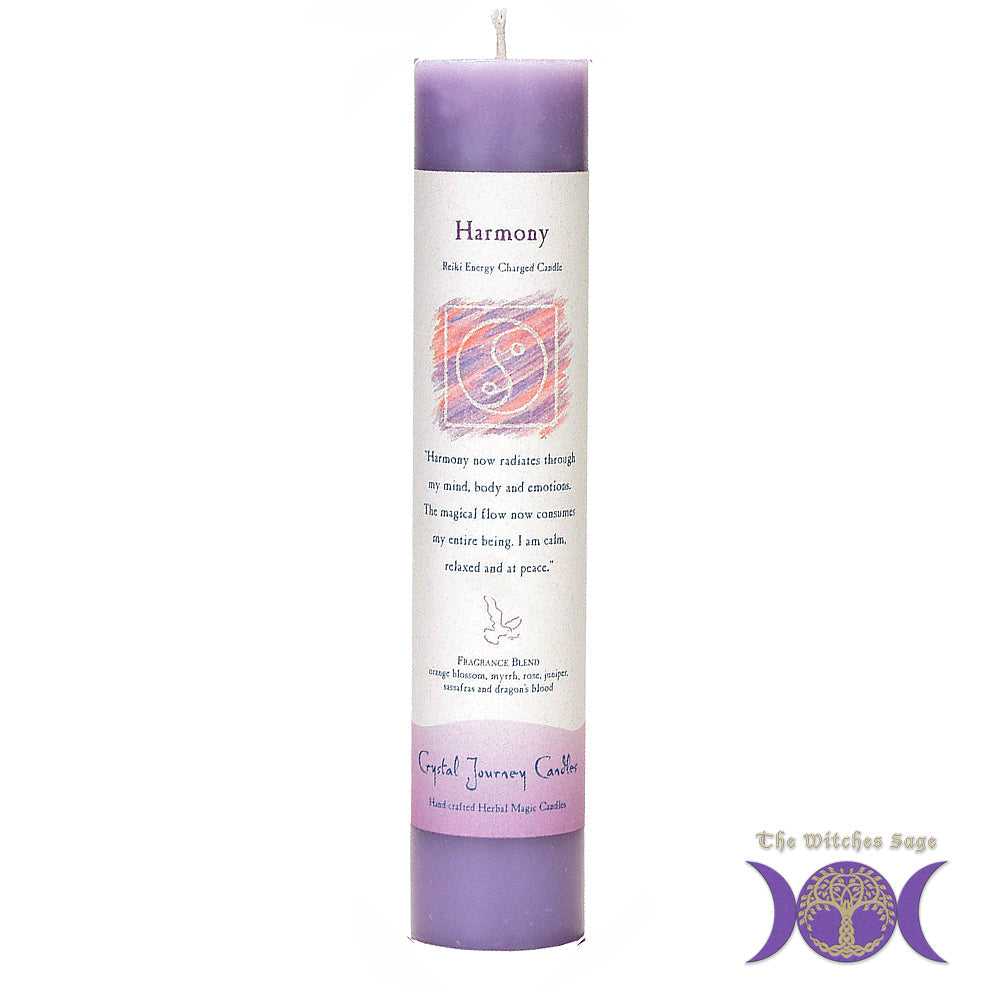 Candle Reiki Herbal Pillar Candle Harmony 84409 11 $ Shop All The Witches Sage LLC Stew's Incense