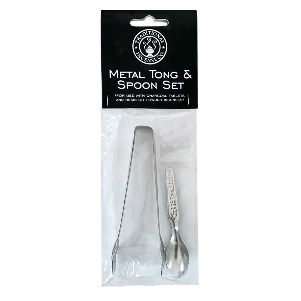 Incense Burner Resin and Powder Tong & Spoon Set 72857 4 $ Shop All The Witches Sage LLC Stew's Incense