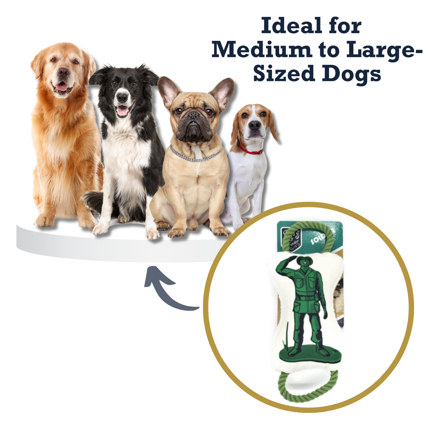 Canvas Plush Retro Soldier with Squeaker & Crinkle Paper Plush Dog Toy HOM232 15 $ Shop All American Pet Supplies Stew's Incense