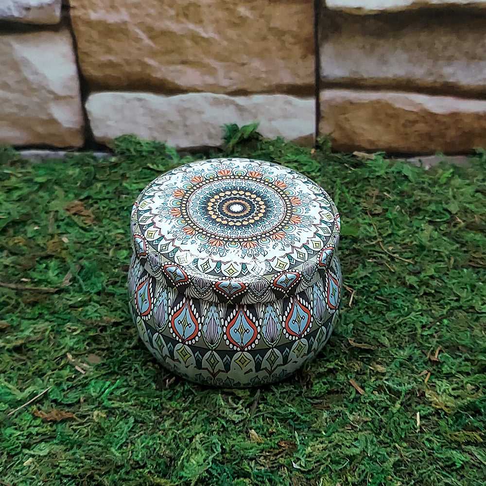 Candle Ritual Tin Candle w/Crystals 42253A 15 $ Shop All The Witches Sage LLC Stew's Incense