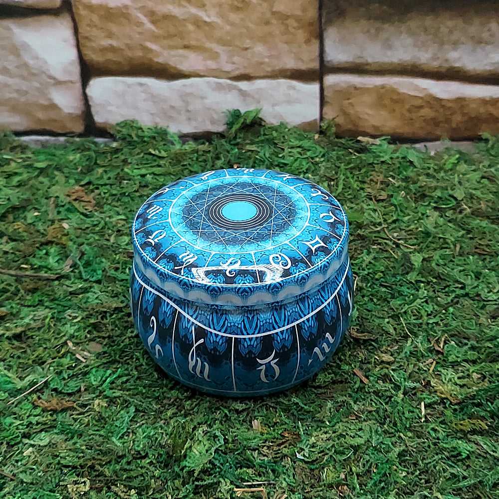 Candle Ritual Tin Candle w/Crystals 42253A 15 $ Shop All The Witches Sage LLC Stew's Incense