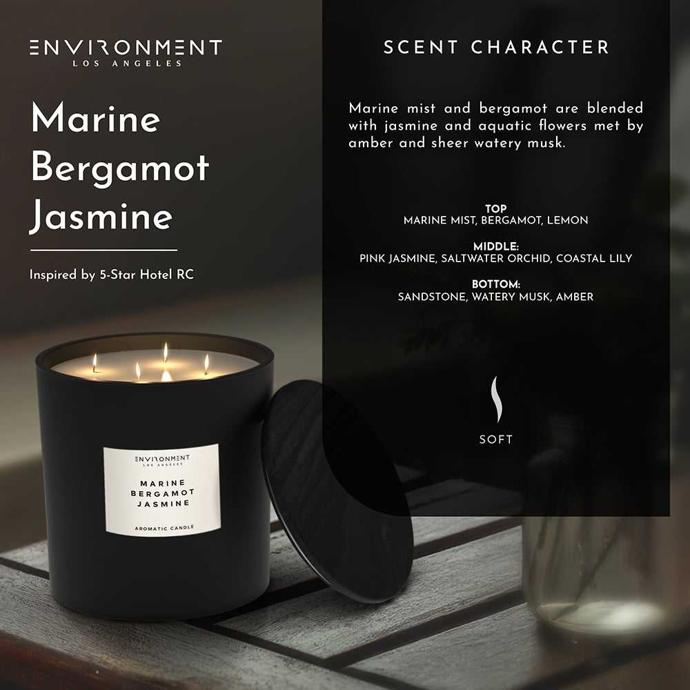 Environment - Candle (Hotel Aromatics) 55oz Marine | Bergamot | Jasmine Candle (Inspired by The Ritz Carlton Hotel®) EN-CAN55-RITZCARL 139 $ Candles Stone Candles Stew's Incense