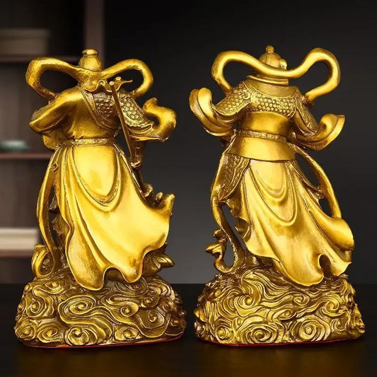 Buddha Brass Vedanta Jataka Bodhisattva Statue Guardian Deity Household Hall Offerings