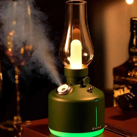 New Candlelight Retro Lamp Air Humidifier Wireless Aroma Diffuser Rechargeable Essential Oil 7 Color Lights Cool Mist for Home 12000030062543760 1 $ LinaLove Store Stew's Incense