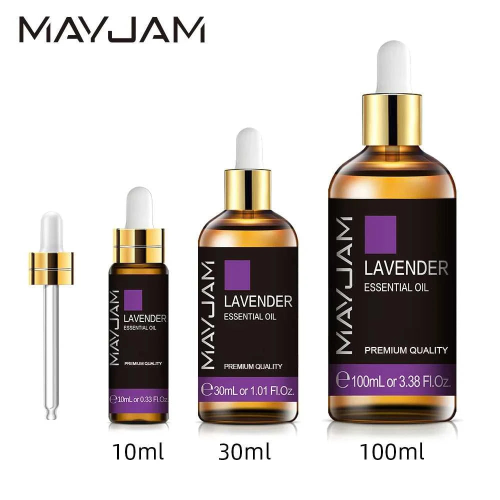 MAYJAM 10ml 30ml 100ml Essential Oils For Humidifier Diffuser Lavender Jasmine Eucalyptus Ylang Ylang Vanilla Tea Tree Aroma Oil 12000024133336473 6 $ MAYJAM Specialty Store Stew's Incense