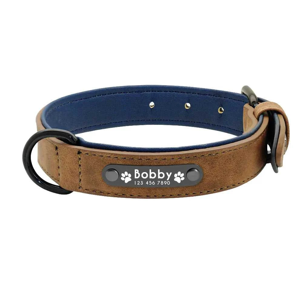 Collar and leash Leather Dog Collar Leash Custom Durable Leather Pet Collars and Leashes Walking Leads Strap Cusomized for Small Medium Large Dog 32914648747-brown collar-S 44 $ Pet Lovers Shop All Products Fashioned Furbabies Stew's Incense