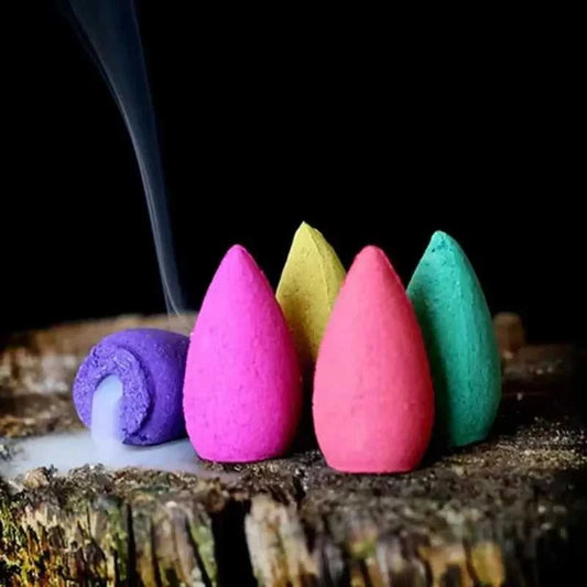 Backflow Incense Cones for Waterfall Mixed Natural Scents Waterfall Incense Burner Holder Gift Ideal for Yoga Aromatherapy 12000040354361913 7 $ Stone's Store Stew's Incense