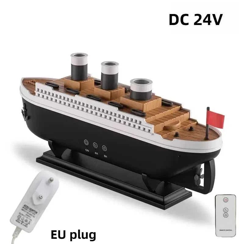 Design Titanic Ship Model Air Humidifier USB Home 250ml Essential Oil Jellyfish Smoke Ring Spray Aroma Diffuser Remote Control 12000044685611058 63 $ CREAROMA Authorized Store Stew's Incense