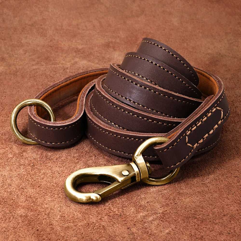 Leather Leash Real Leather Dog Leash Durable Medium Large Dog Lead Genuine Leather Walking Pet Leads Leash for Dogs German Shepherd Pitbull 14:10#black;5:361385 42 $ Pet Lovers Shop All Products Fashioned Furbabies Stew's Incense