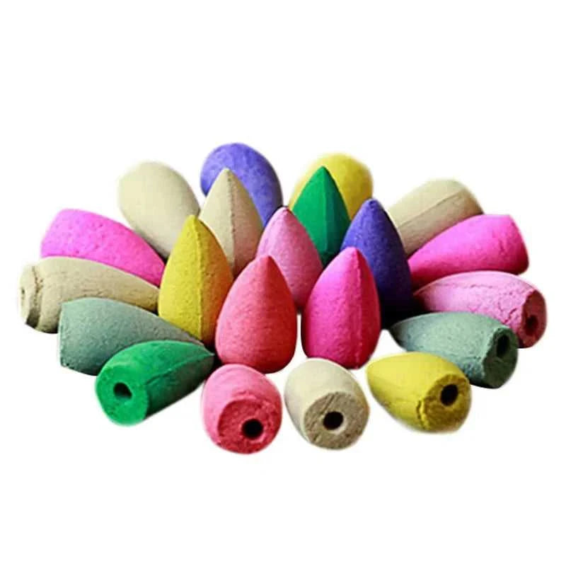 Backflow Incense Cones for Waterfall Mixed Natural Scents Waterfall Incense Burner Holder Gift Ideal for Yoga Aromatherapy 12000040354361913 7 $ Stone's Store Stew's Incense