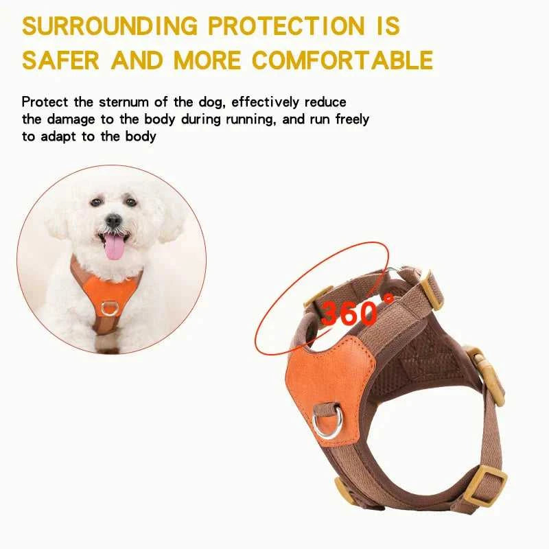Retro Harness HP374--Retro Pet Harness for dogs,Adjustable webbing and High-quality PU Leather,Breathable mesh lining. 14:200004889#army green;5:361386 35 $ Pet Lovers Shop All Products Fashioned Furbabies Stew's Incense