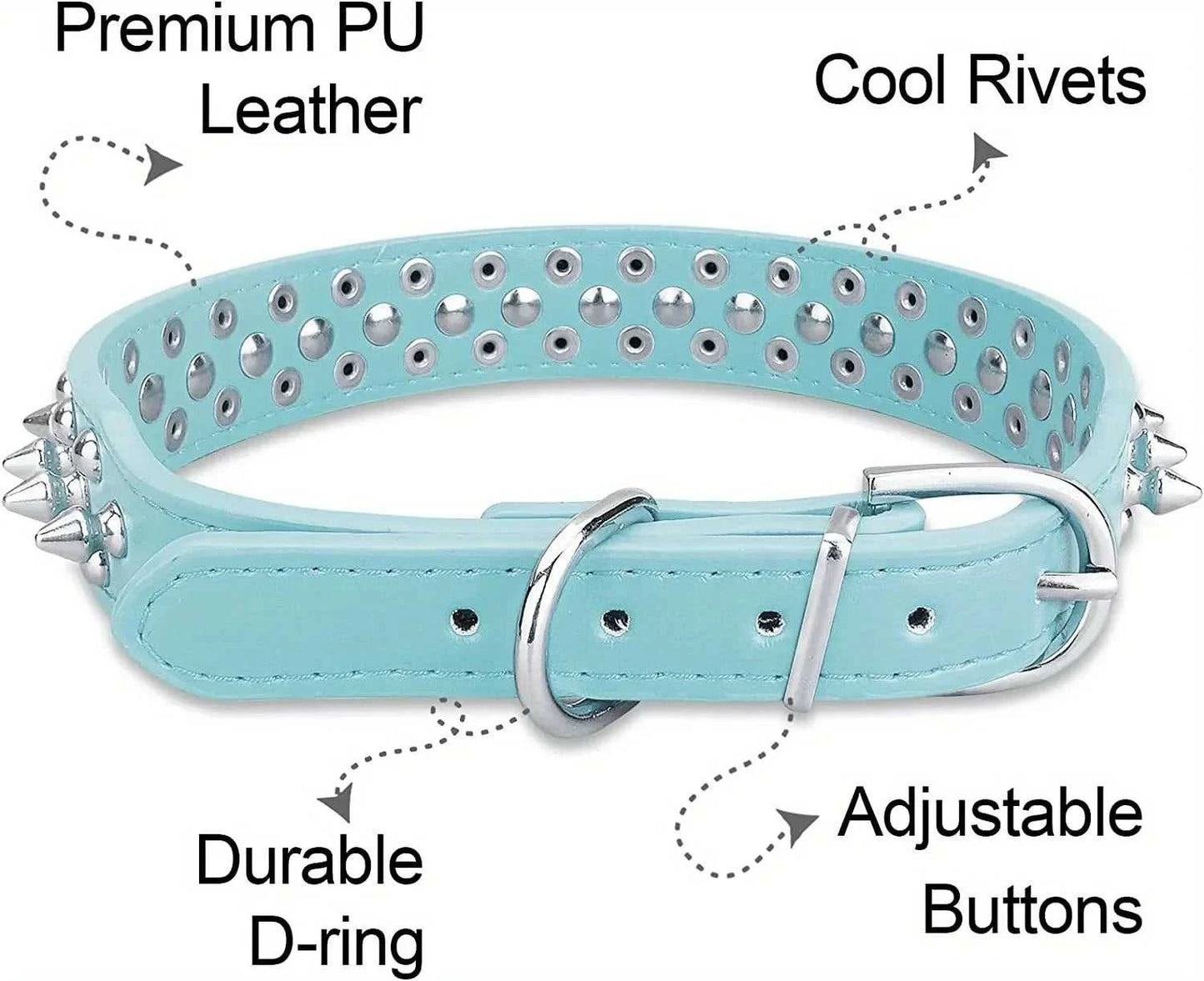 Spiked Harness Dog Collar Leather Stylish and Durable Leash Medium Harness Dogs Backpack Collars Harnesses Wears Necklaces 14:193#Black;5:4182#XL 40 $ Pet Lovers Shop All Products Fashioned Furbabies Stew's Incense