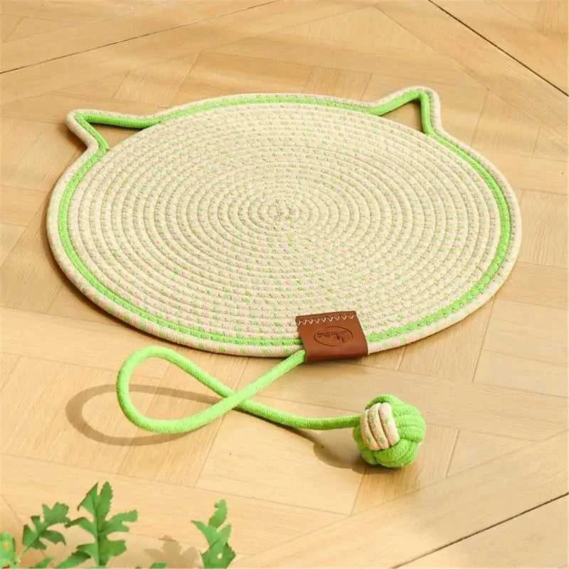 Cat scratching post A9LA Cotton Rope Cats Scratching Post Mat Fun Toy for Cats to Grind Claw & Relieve Stress Feature Wear-Resistant Design 12000047717962036 20 $ Shop All Fashioned Furbabies Stew's Incense