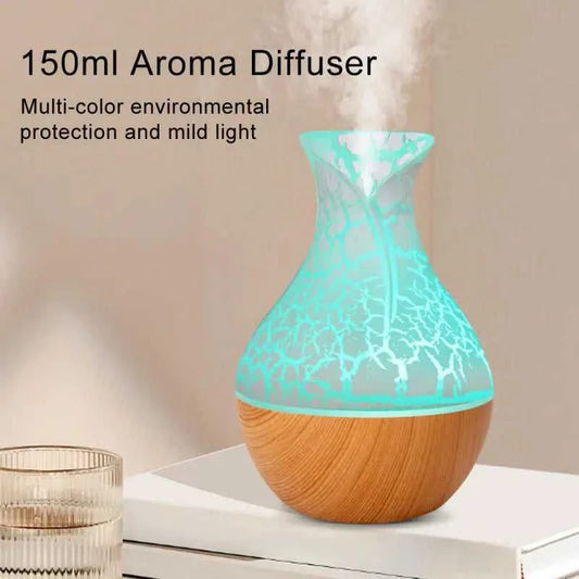 Mini USB Humidifier Wood Grain Aroma Diffuser 7 LED Color Humidifier 150ml Capacity Ultrasonic Air Humidifier Cool Mist for Home 12000044031710814 13 $ Shop1102664246 Store Stew's Incense