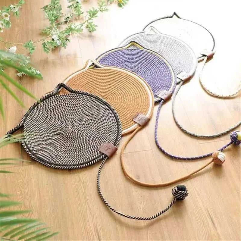 Cat scratching post A9LA Cotton Rope Cats Scratching Post Mat Fun Toy for Cats to Grind Claw & Relieve Stress Feature Wear-Resistant Design 12000047717962036 20 $ Shop All Fashioned Furbabies Stew's Incense