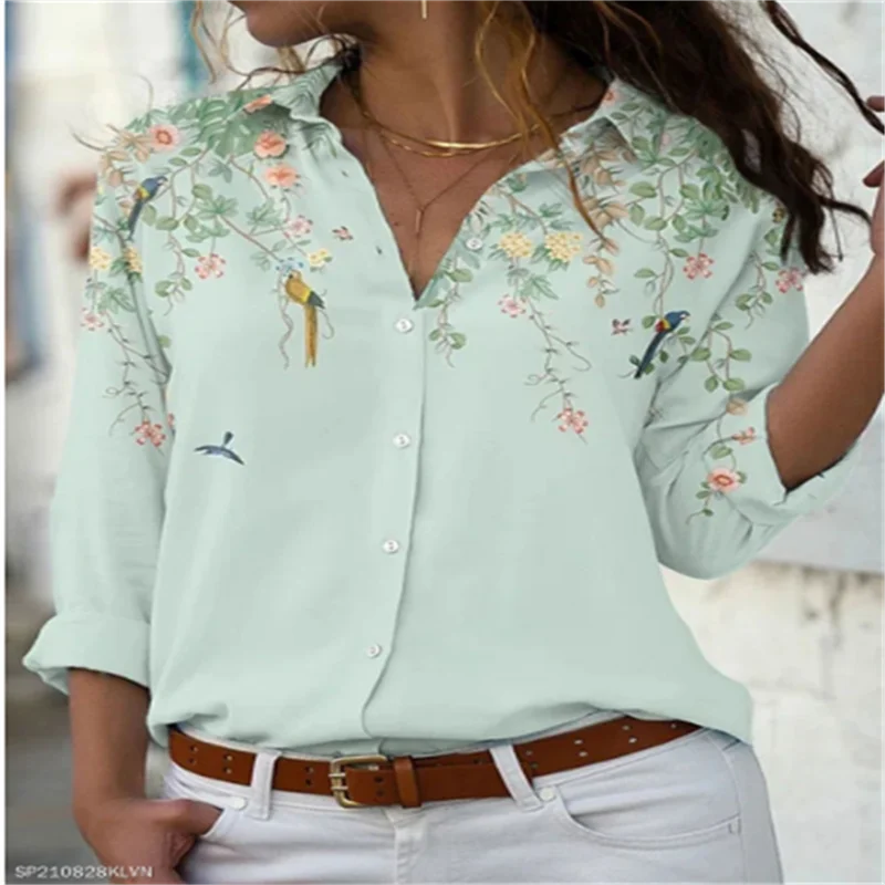2025 new women's shirts many cats 3D digital printing four-sided stretch fabric fashion trend women's tops shirts